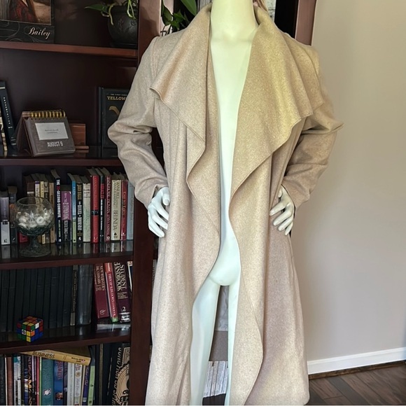 Beige Belted Coat - Picture 7 of 11